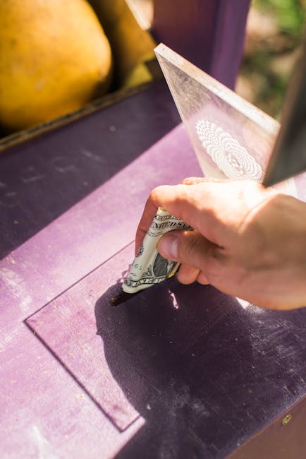 A hand placing a dollar into a donation box outdoors, symbolizing generosity and charity.
